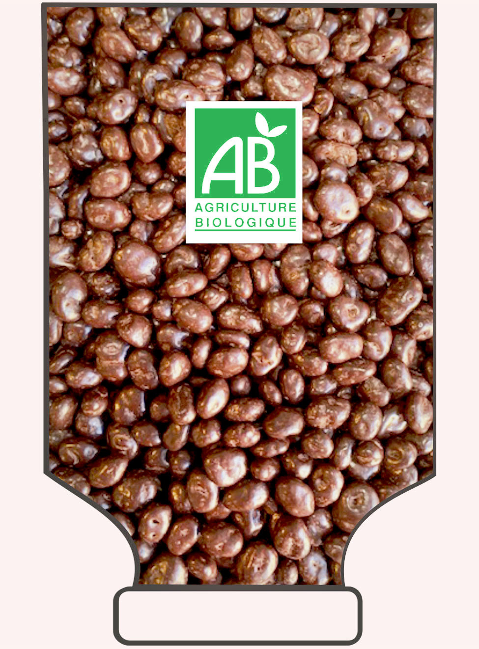 Pépites de Raisin sec enrobées de chocolat au lait 1kg - réf.1069