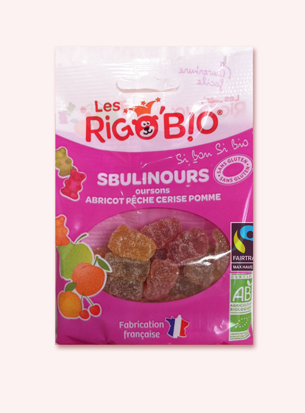 RIGOBIO Sbulinours Fruits- sachet- Origine France- réf.2882 