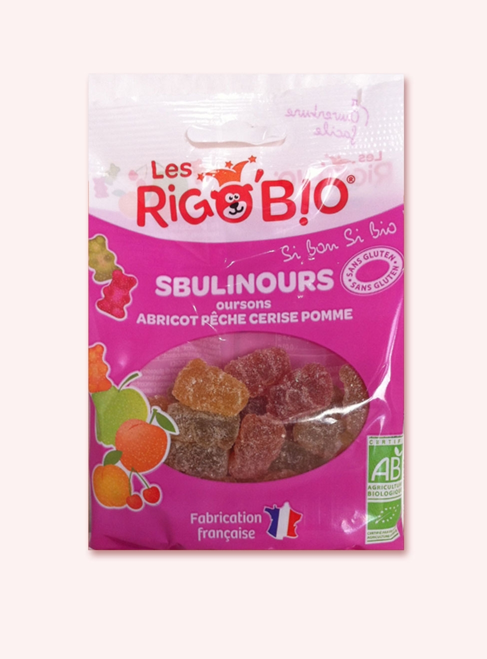 RIGOBIO Sbulinours Fruit- sachet- France origine- art.2882