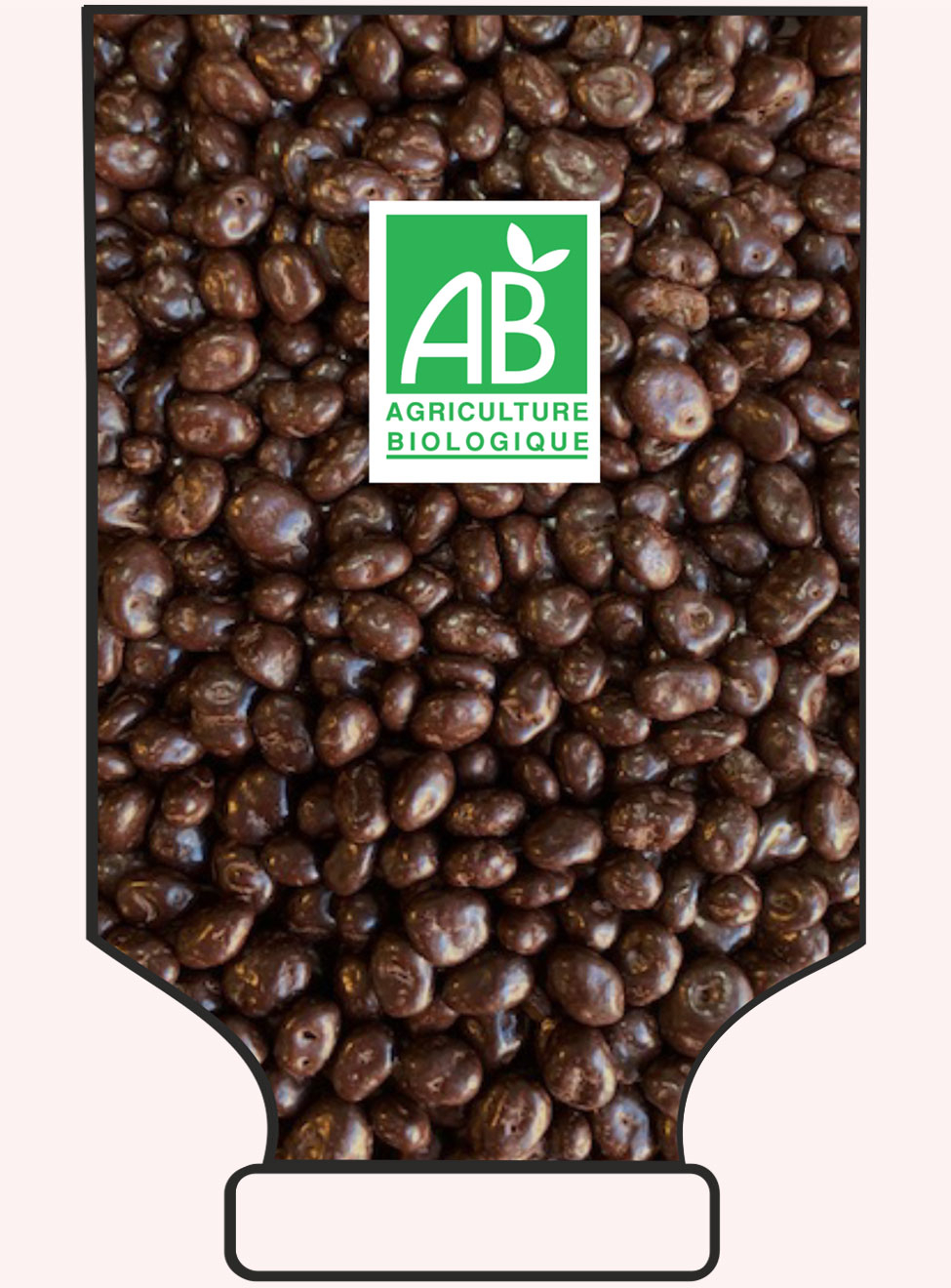 Pépites de Raisin sec enrobées de chocolat noir 1kg - réf.1068