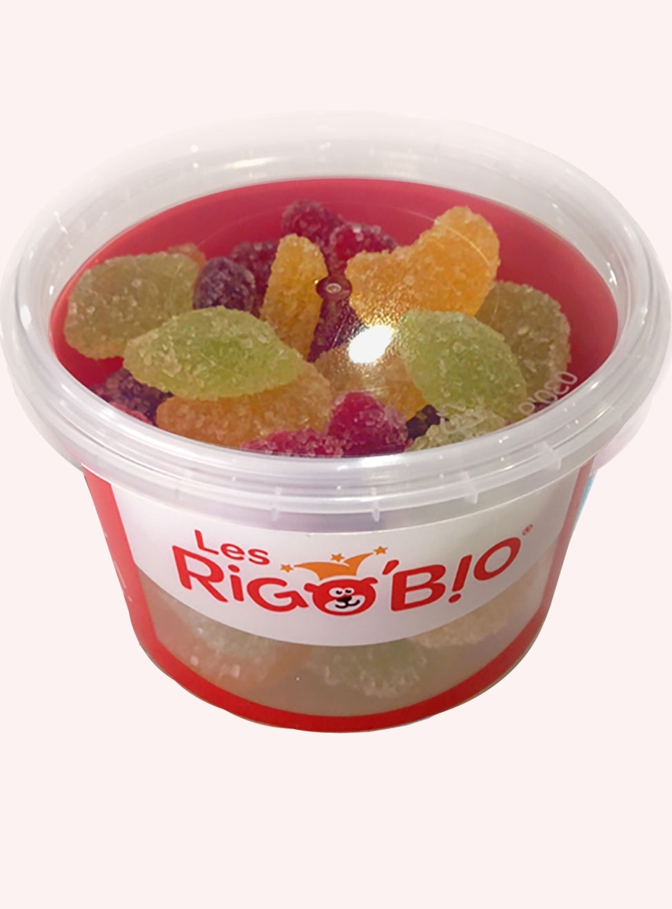 RIGOBIO VEGAN - Sbuligôm , organic candies with fruits en pot - réf.2860 